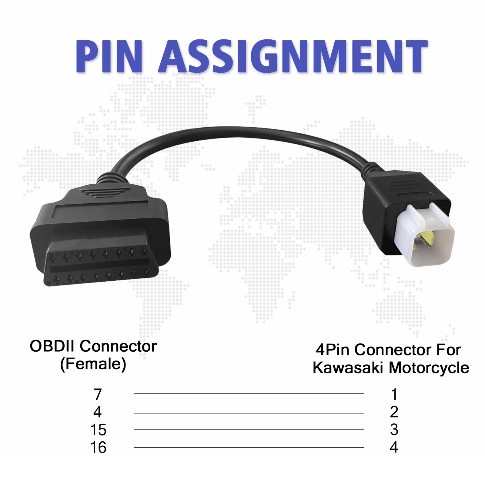 Amazon.com: PARANNIC Motorbike OBD1 Adapter Cable 4 Pin for