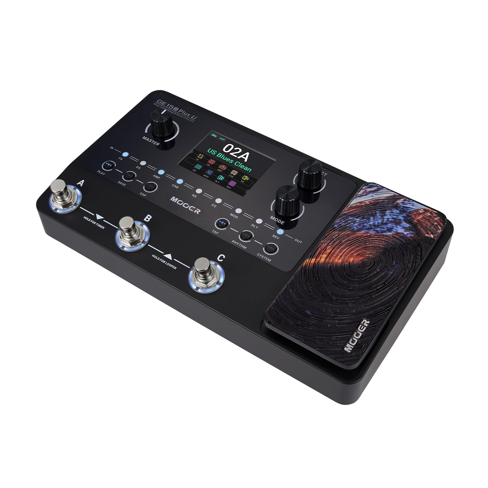 Mooer GE150 Plus Li Multi Effects - Pedale, batteria