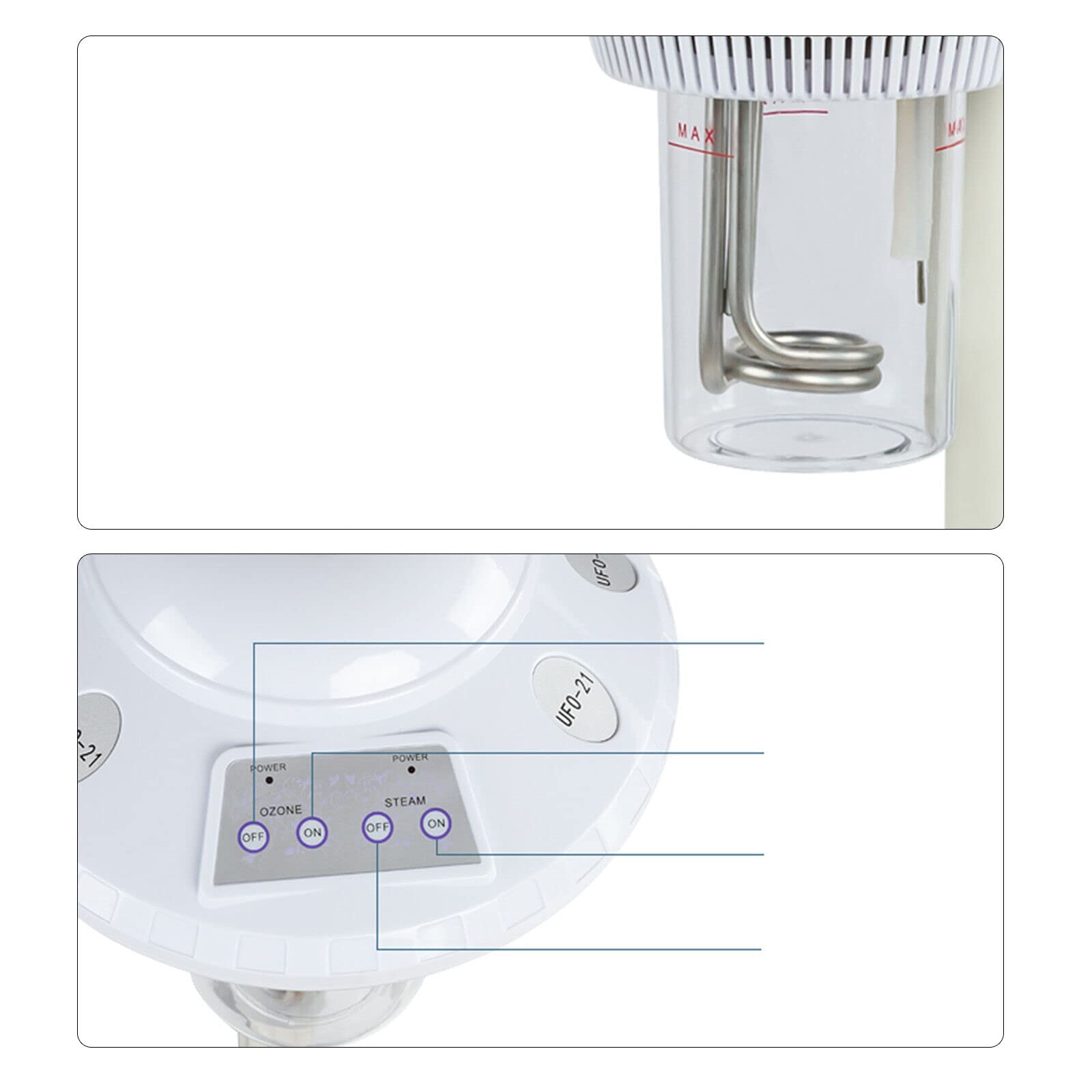 Evaporatore per sauna facciale, 220 V, per sauna facciale, vapore, macchina per il viso, strumento di bellezza idratante, per la casa salone spa