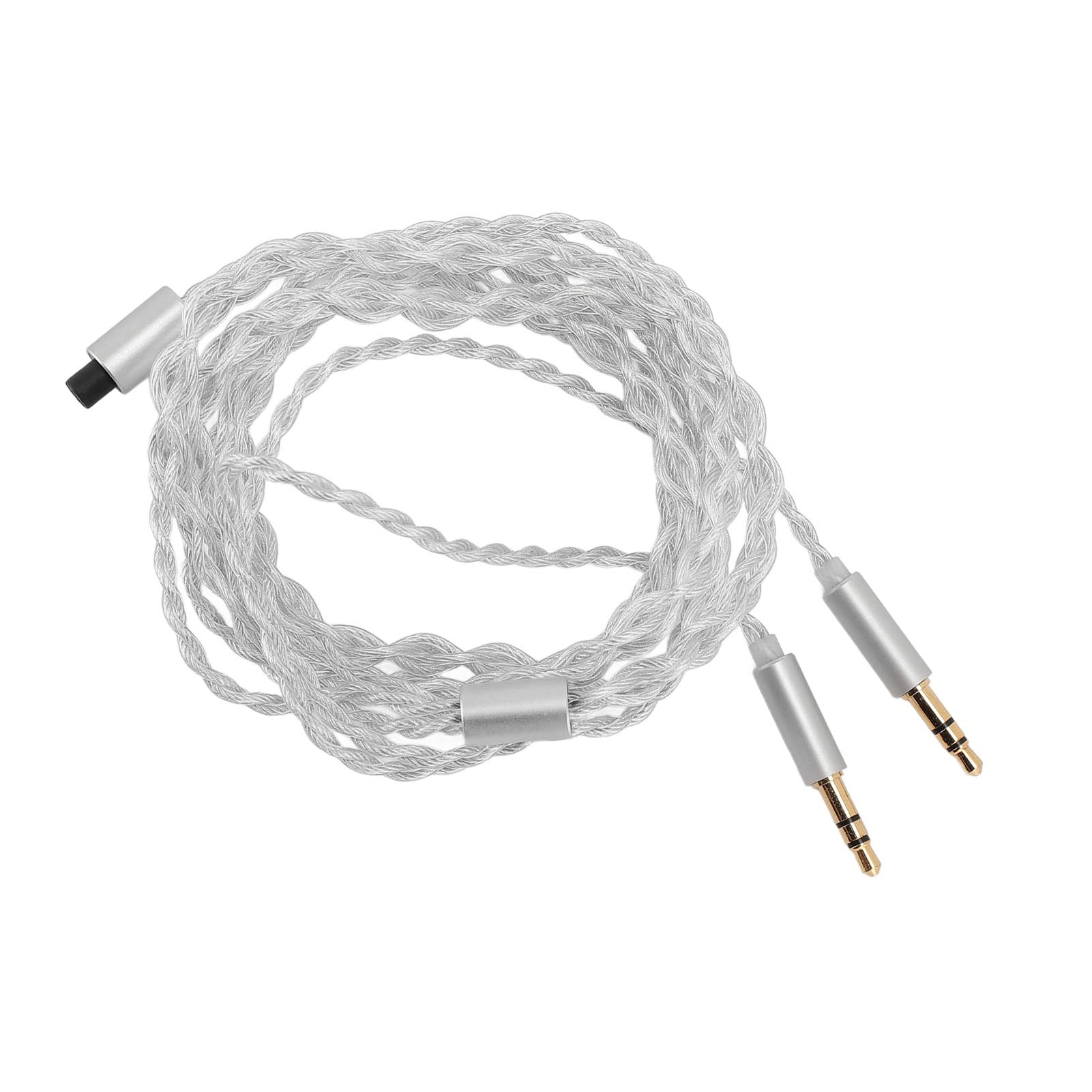 Cavo Adattatore per Cuffie, Doppio 3,5 Mm a 2,5 Mm 3,4 Cuffie y Cavo Scheggiatura Ad Alta Durata Antidstacle per Telefoni Cellulari PC (SILVER)