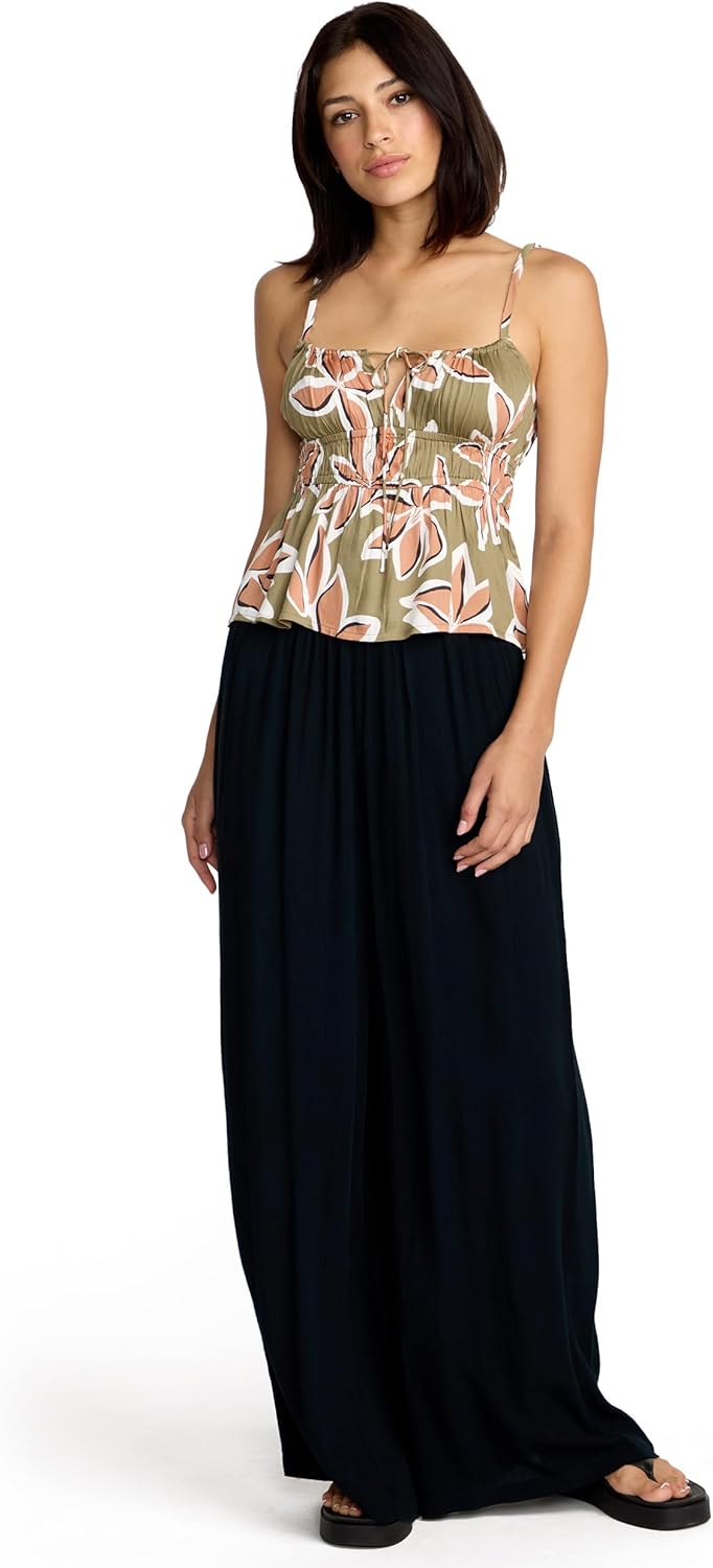 Volcom Women's Psychonic Cami Tank Top – Adjustable Strap Slim Fit Sleeveless Shirt