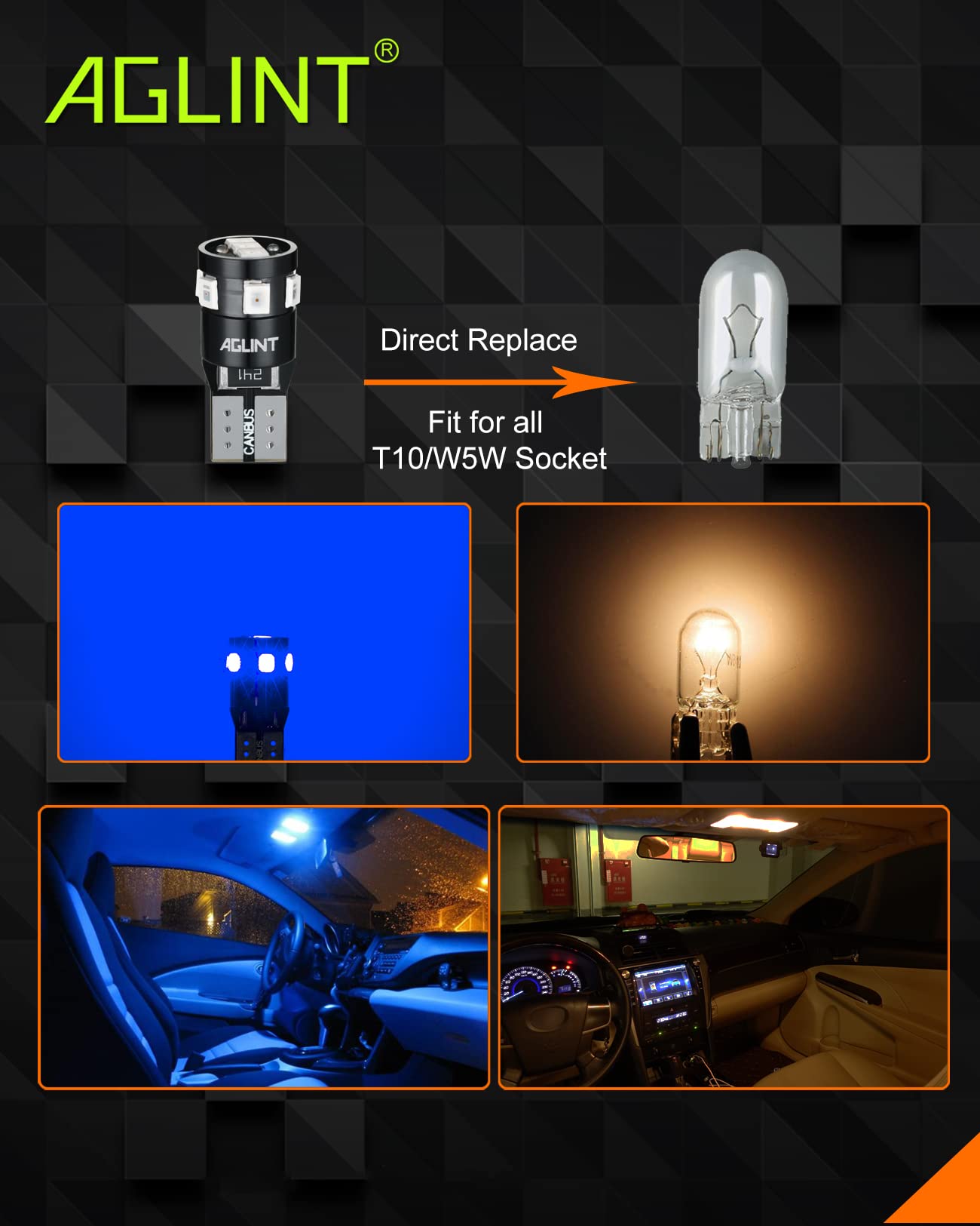 Kit 10 Lampadine LED T10 CANBUS - Per Luci Auto, Posizione, Targa, Interni, Bianco 6000K - Foto 5