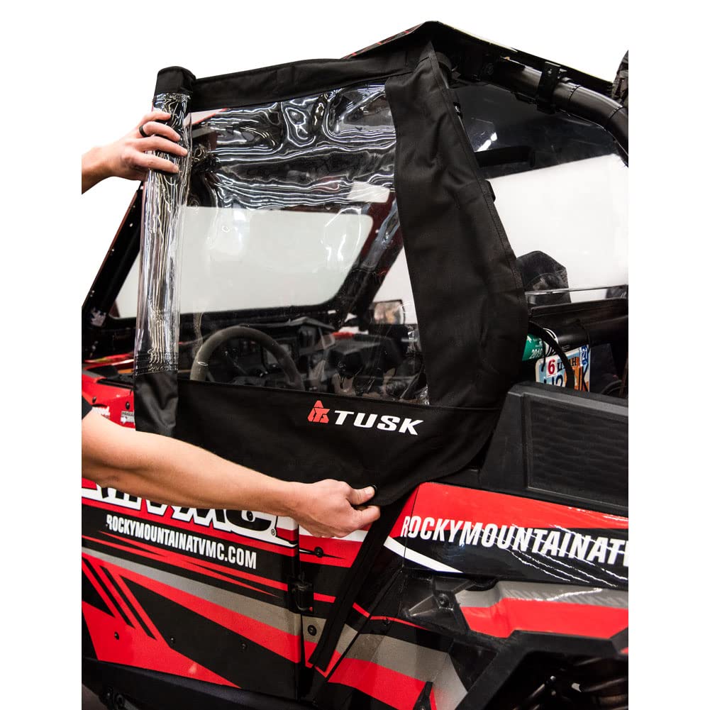 Tusk Zipperless Upper Door Kit Compatible with Polaris RZR XP 1000 2014-2023/RZR XP Turbo 2016-2021/RZR S 1000 2016-2020/RZR S 900 2015-2020