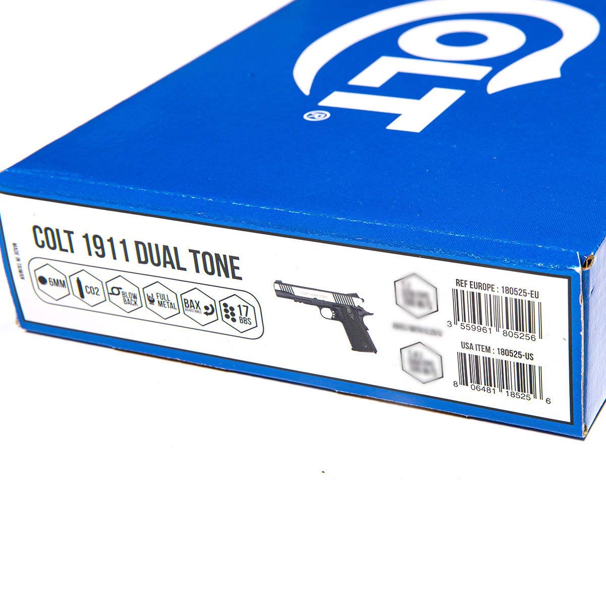 C Y B E R G U N Pistola Colt 1911 Scarrellante Black/Silver Cybergun (180525) 0.9 Joule