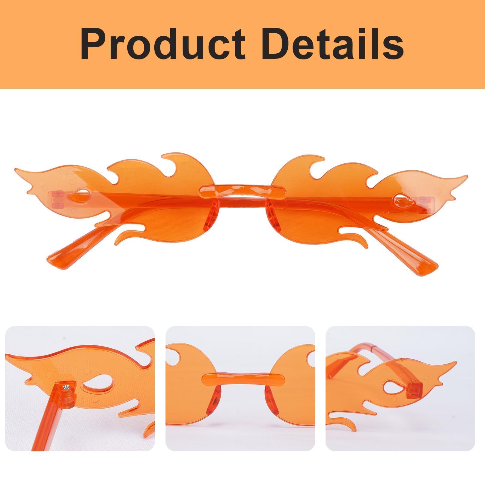 15 Pares Gafas Fiesta Fuego Adultos Gafas de Fiesta Divertidas Gafas Despedida de Soltera Gafas de Disfraz Divertidas para Fiesta de Cumpleaños Disfraces Festival Gafas sin Bordes