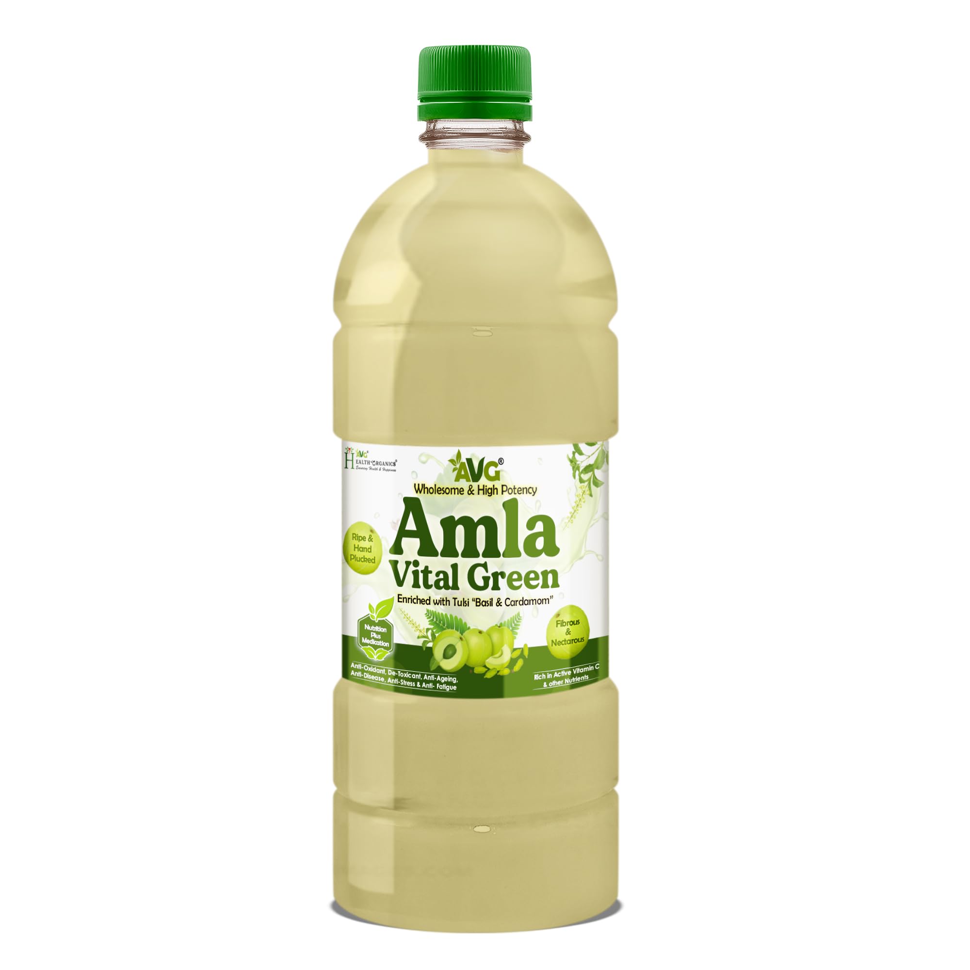 AVG Amla Vital Green Juice (1000ml) from Fresh & Green Amla, Immunity Booster, Powerpacked with Vitamin C and Antioxidants-image-17
