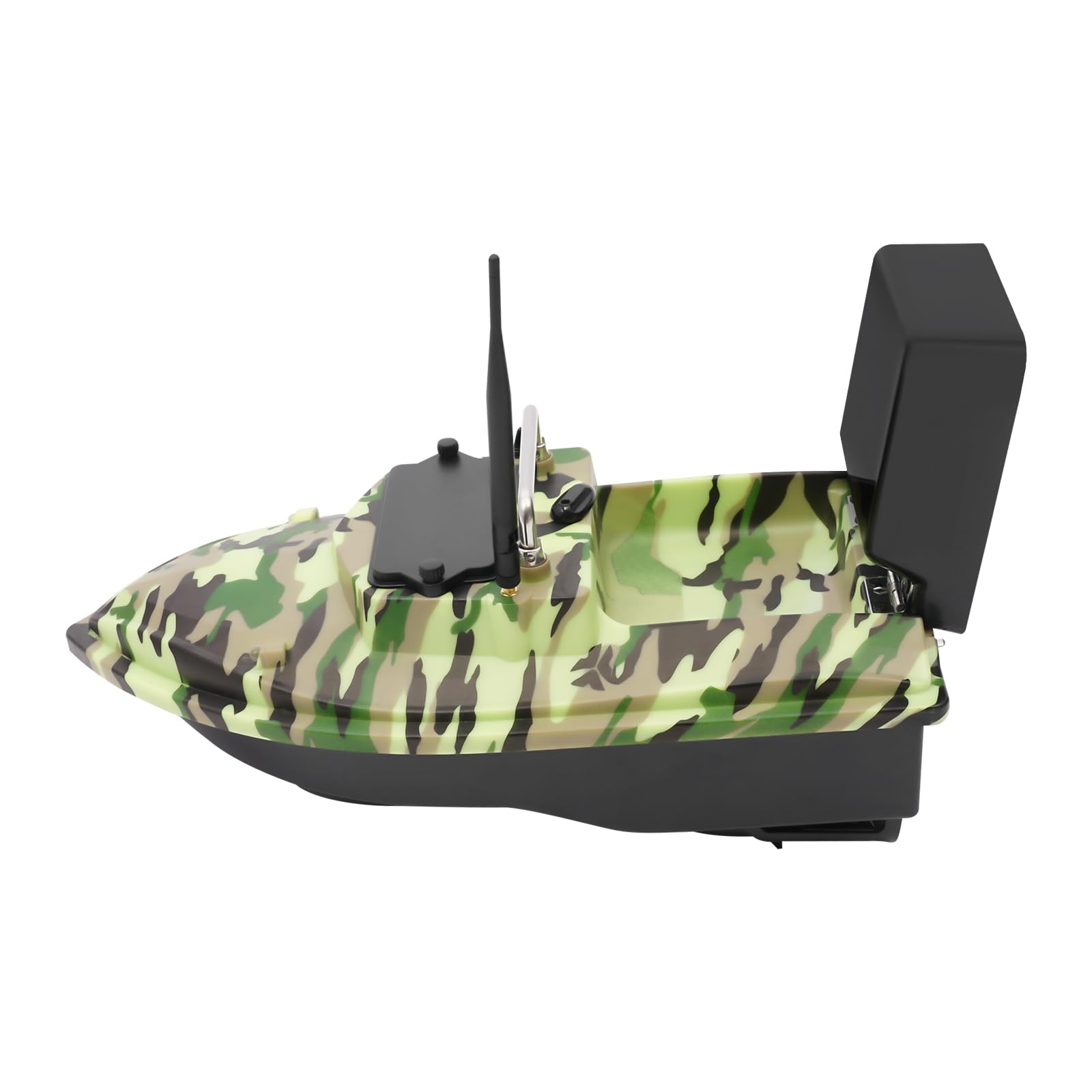 500m Ferngesteuert Futterboot Angeln 10400mAh Nachtangeln Fischköder Köderboot mit LED-Navigator-Licht, Fernbedienung Futterboote Bait Boat Ferngesteuertes Köderboot (Tarnfarbe)