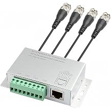 4-CH Pasif Video Balun HD Al c  Verici, BNC Konnekt r Kablosu, BNC - Cat5/5E/6 RJ45T568B 720P/1080P HD-CVI/TVI/AHD CCTV Kamera i in UTP Kablo D n t r c