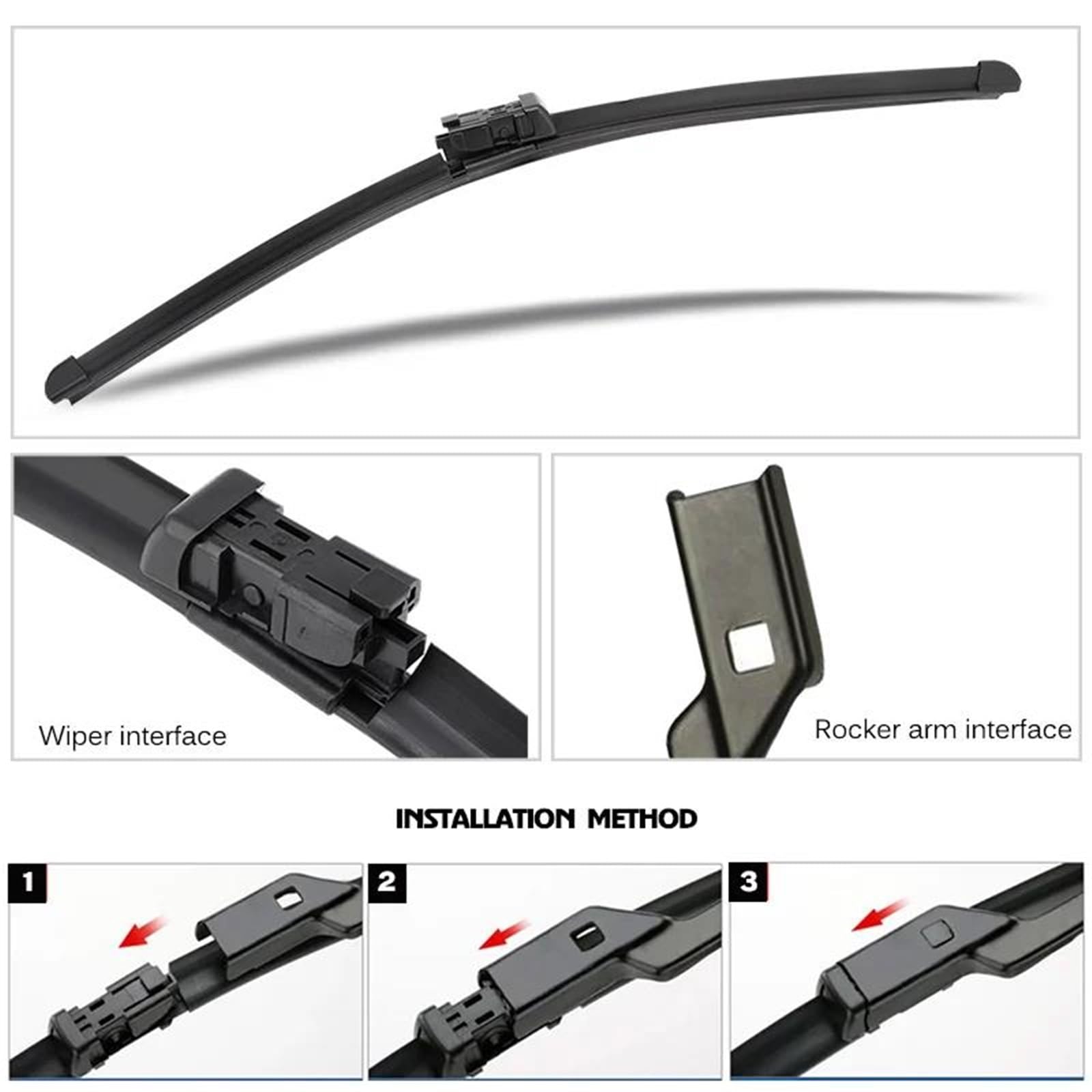 Accesorios Para Cepillos Juego de escobillas limpiaparabrisas delanteras y traseras 26" + 20" + 14" para X5 G05 2019 2020 2021 2022