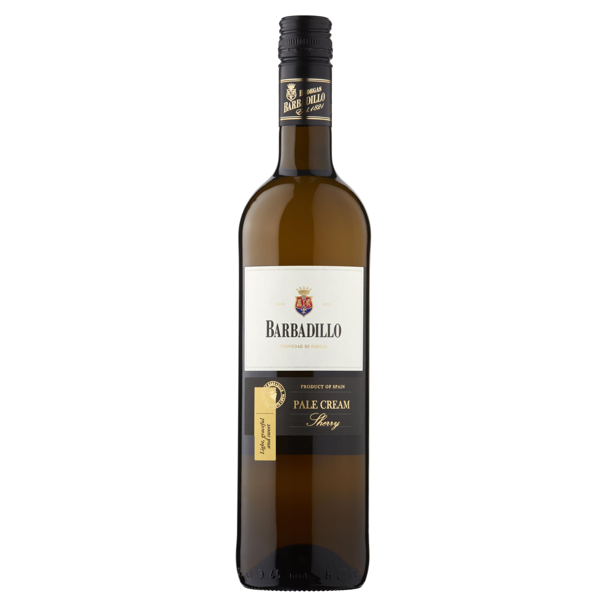 Barbadillo Pale Cream Medium Sweet Sherry Wine, 75 cl