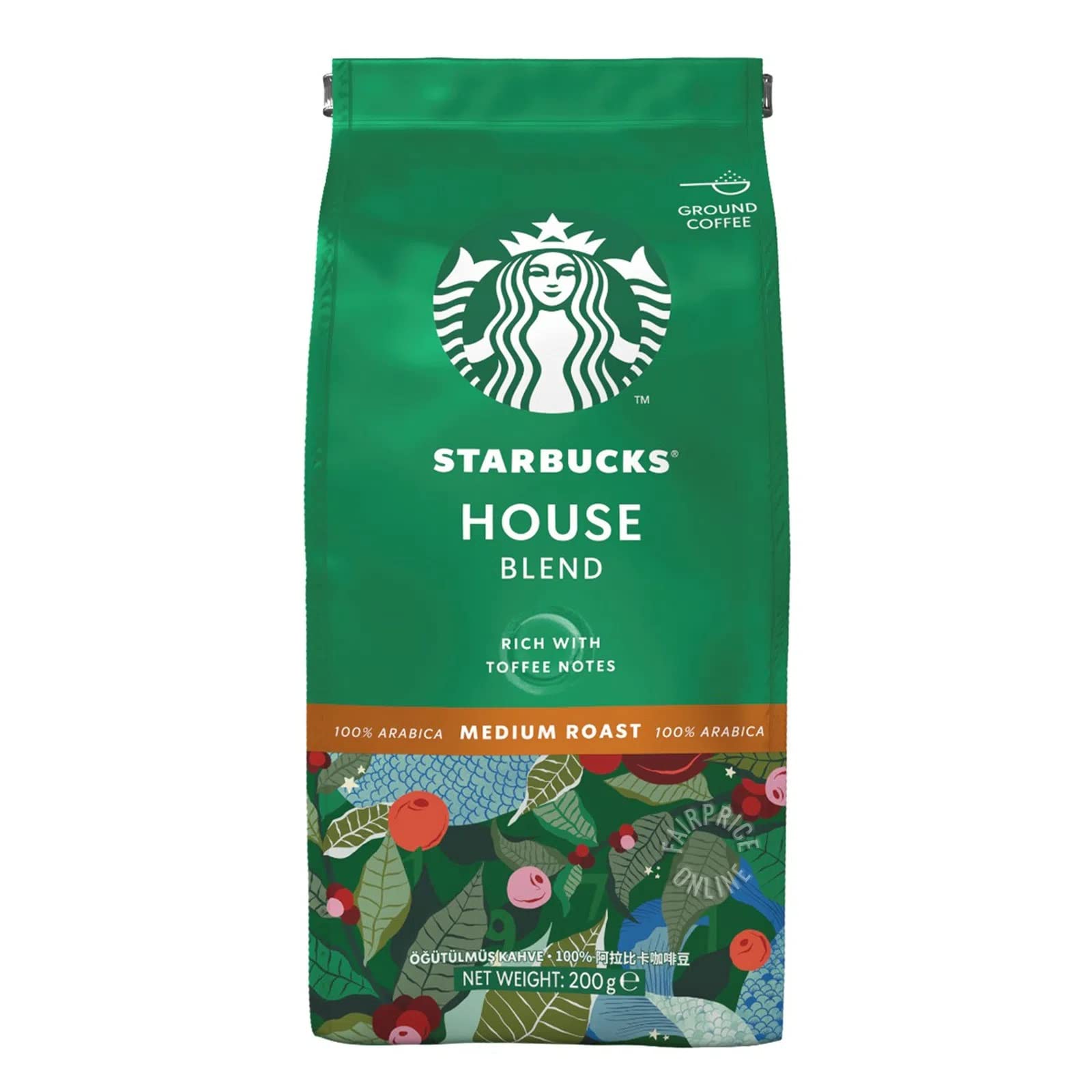 Starbucks House Blend Coffee Rich With Toffee Notes Ground Coffee Medium Roast 200g (UK), Bag (B0BHHJ3H5T) Amazon Price History, Amazon Price Tracker