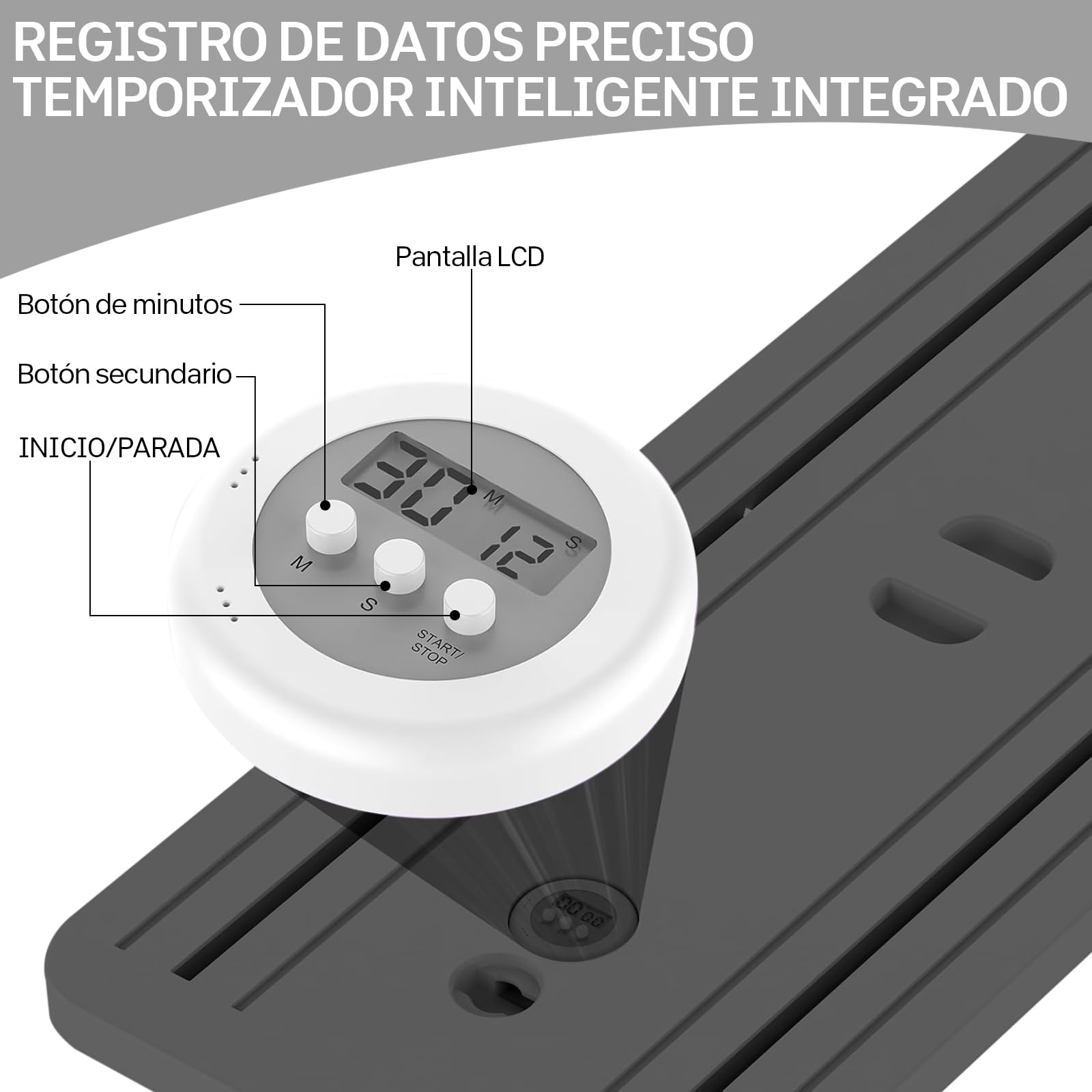 Pilates Board, riformatore pilates 5 in 1 con ruota addominale automatica e timer, multifunzione, pieghevole, per la casa e la palestra (nero)