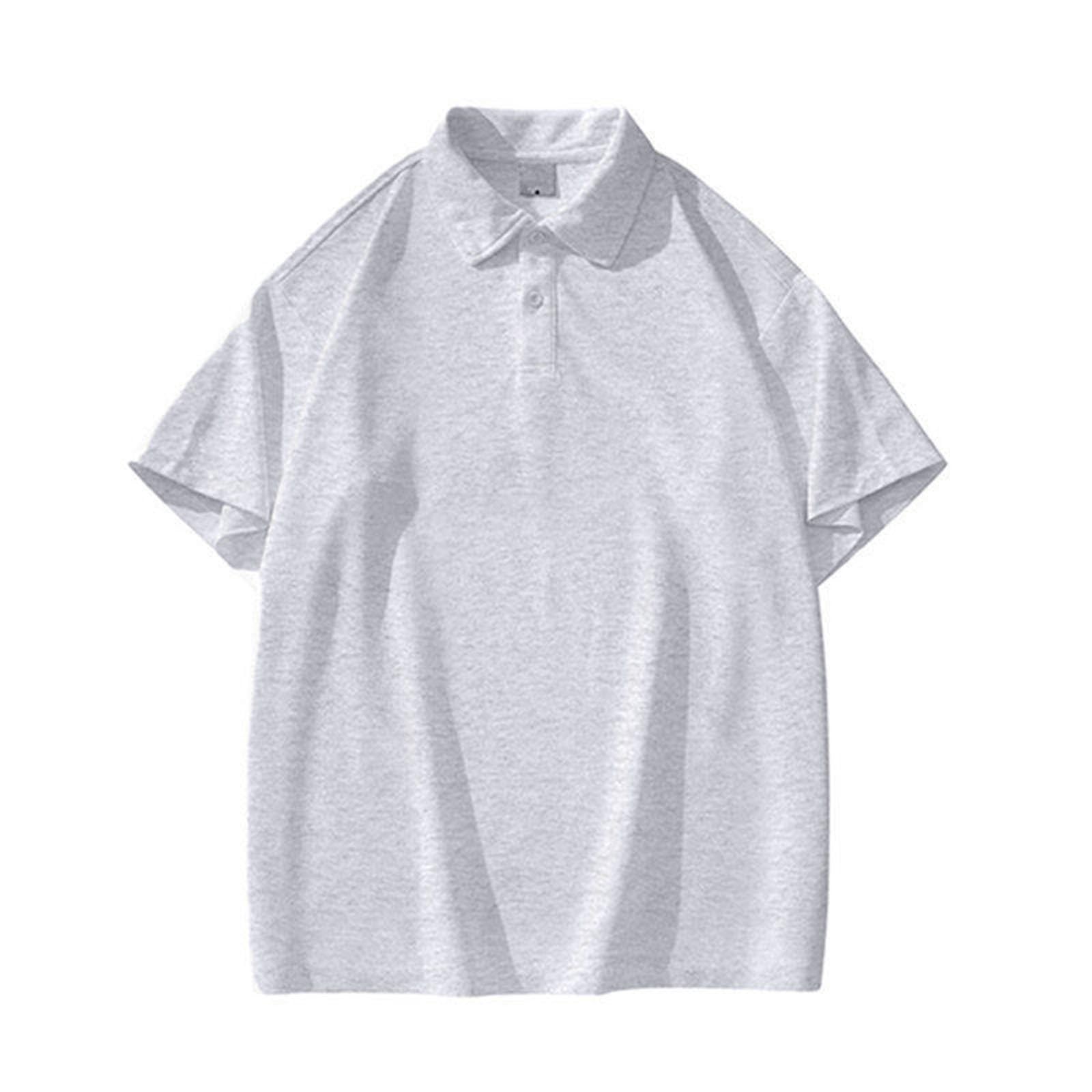 Poloshirts - Camiseta de manga corta para hombre, cuello de solapa, transpirable, ajuste cómodo, capa base para un uso diario cómodo
