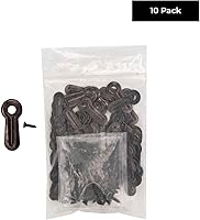 Vista 3 de Poster Palooza 1" Black Photo Frame Turn Button Fasteners with Screws Pack of 10 Picture Frame Hardware Backing Clips