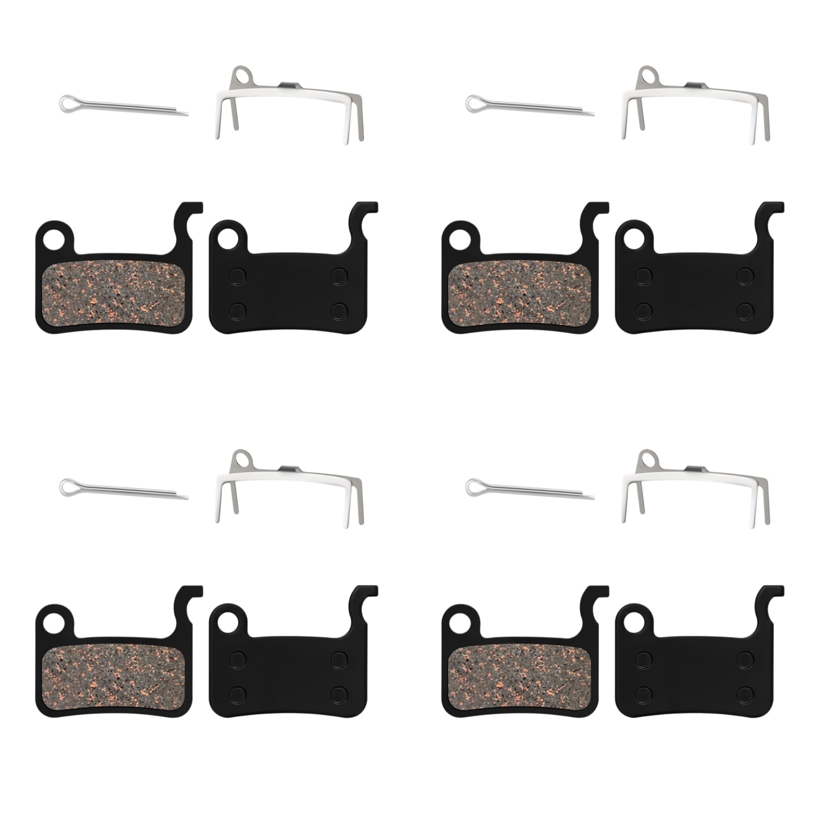 4 pary do klocków hamulcowych Shimano M776, żywica, klocki hamulcowe tarczowe, kompatybilne z okładzinami hamulcowymi Shimano, XTR Deore XT LX SLX, Saint Alfine, hamulce tarczowe rowerowe