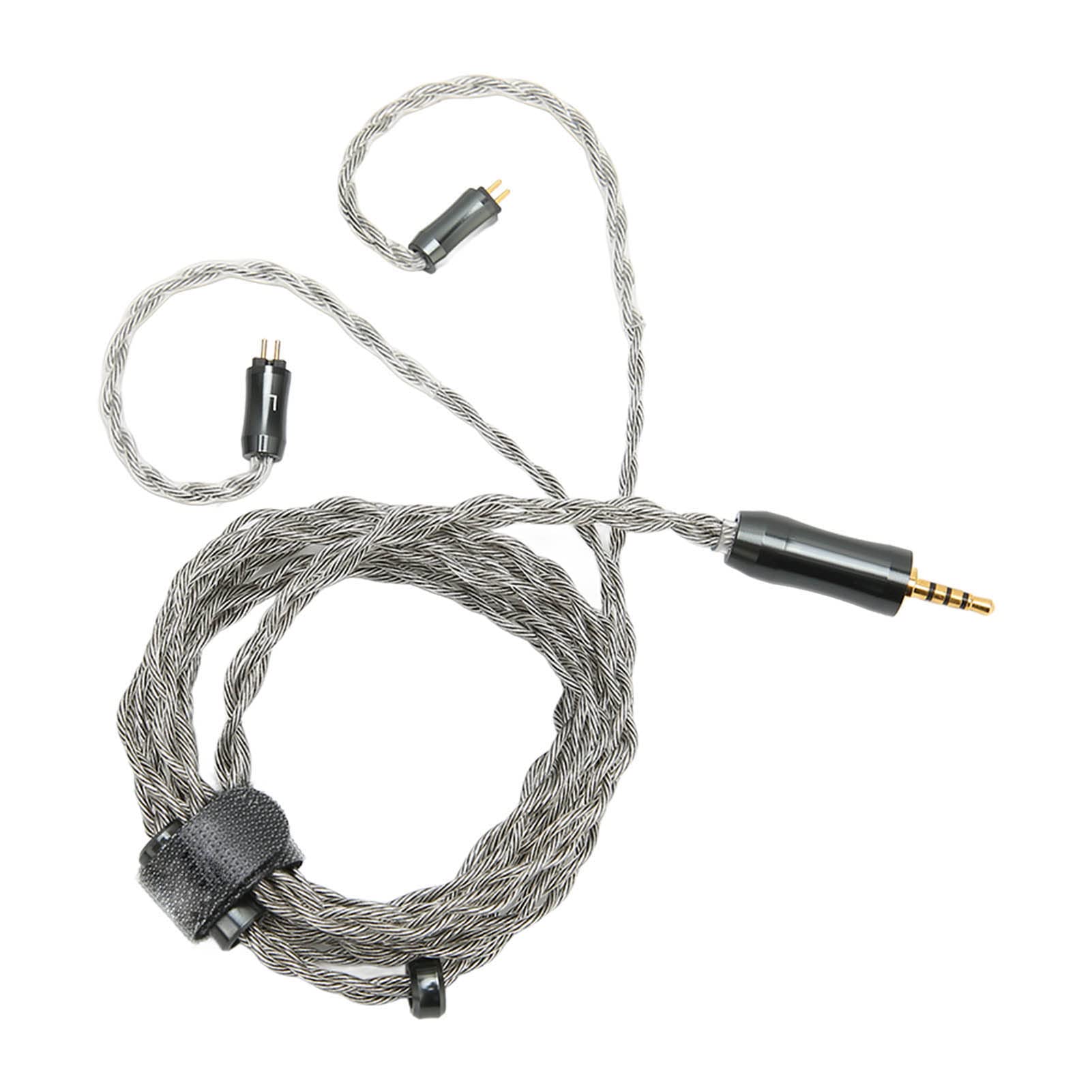 Câble de remplacement pour casque à 4 cœurs Remplacement de câble pour écouteurs à 2 broches avec prise de 2,5 mm 3,9 pieds