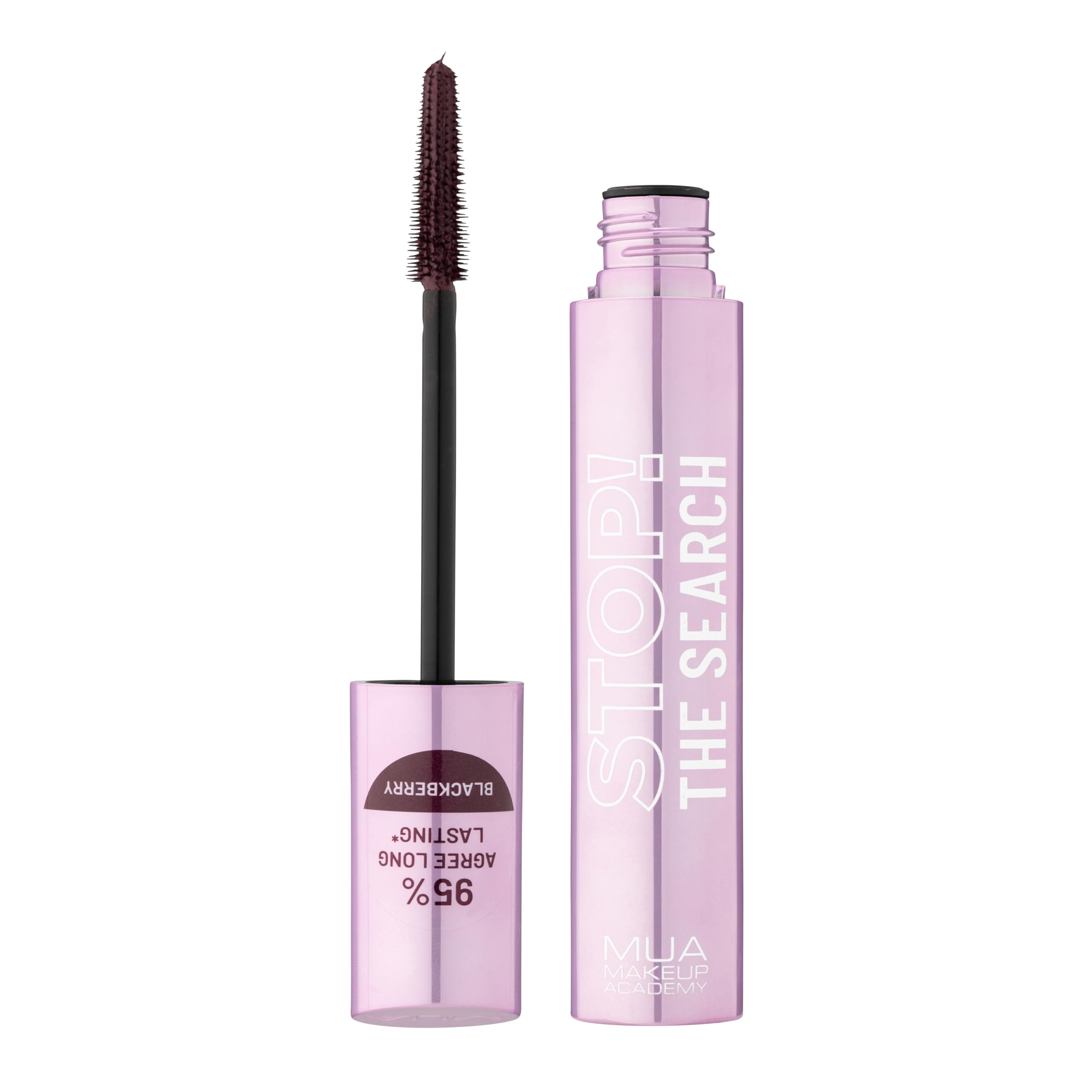 MUA Makeup Academy Stop The Search Mascara, Blackberry - Vegan & Cruelty Free