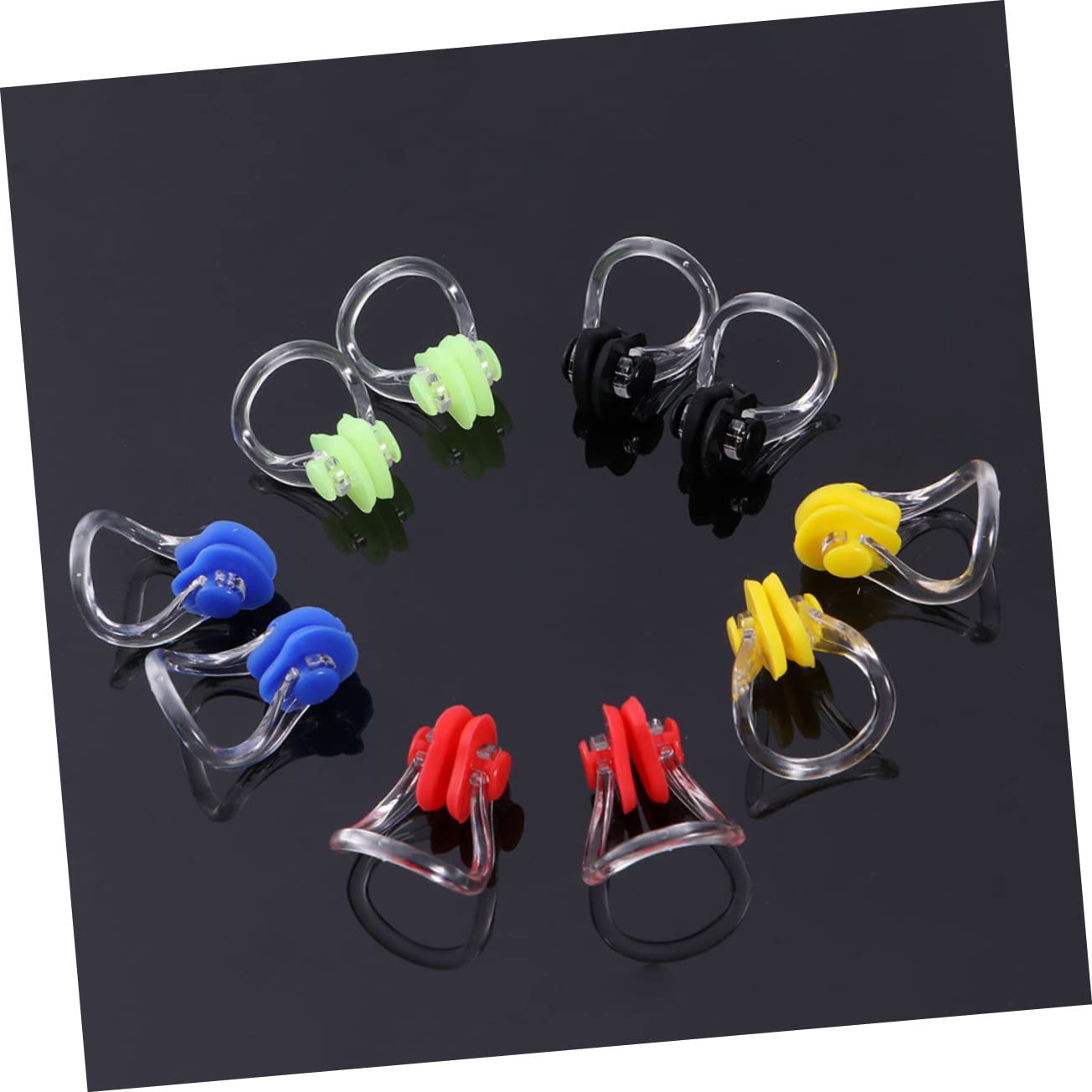 ibasenice Clip Nasal Moldeable para Natación Resistente Al Agua para Gafas De Piscina para Adultos con Clip Protector Nasal De Sílice