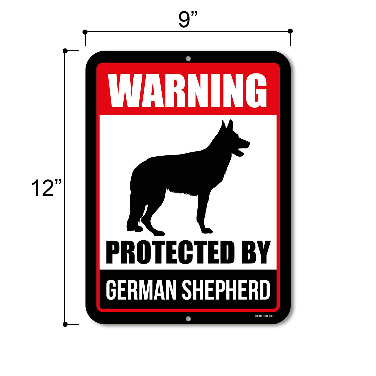 Buy Honey Dew Gifts Beware of Dog Sign Warning Protected by German