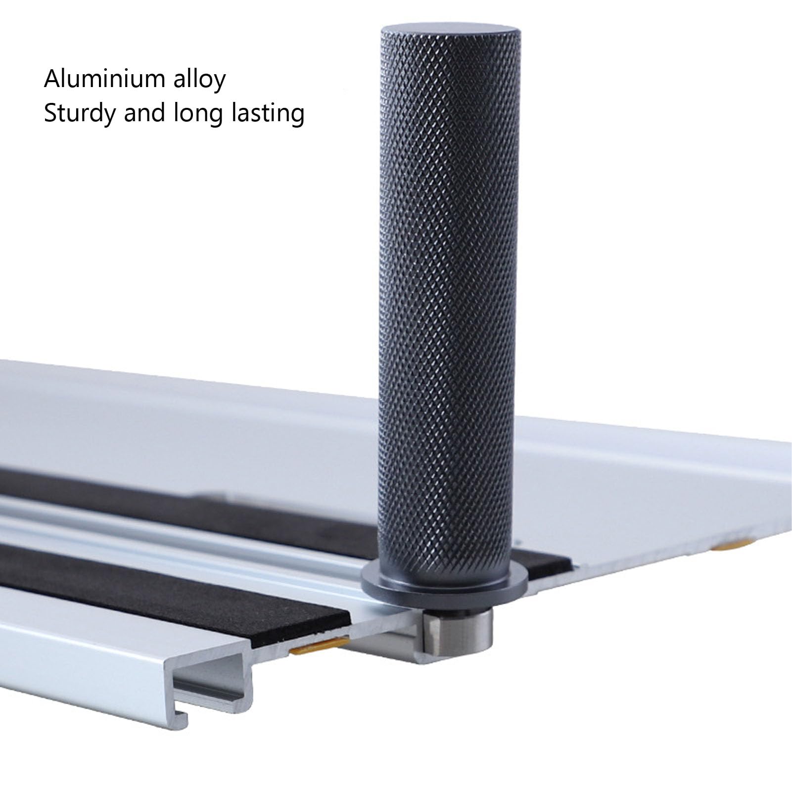 Werkbank-Anschlag 19 Mm Für Mft-Tische, Werkbänke, Aus Aluminiumlegierung, Rutschfeste Pads, Passend Für 3/4-Zoll-Anschlaglöcher, 2Er-Pack