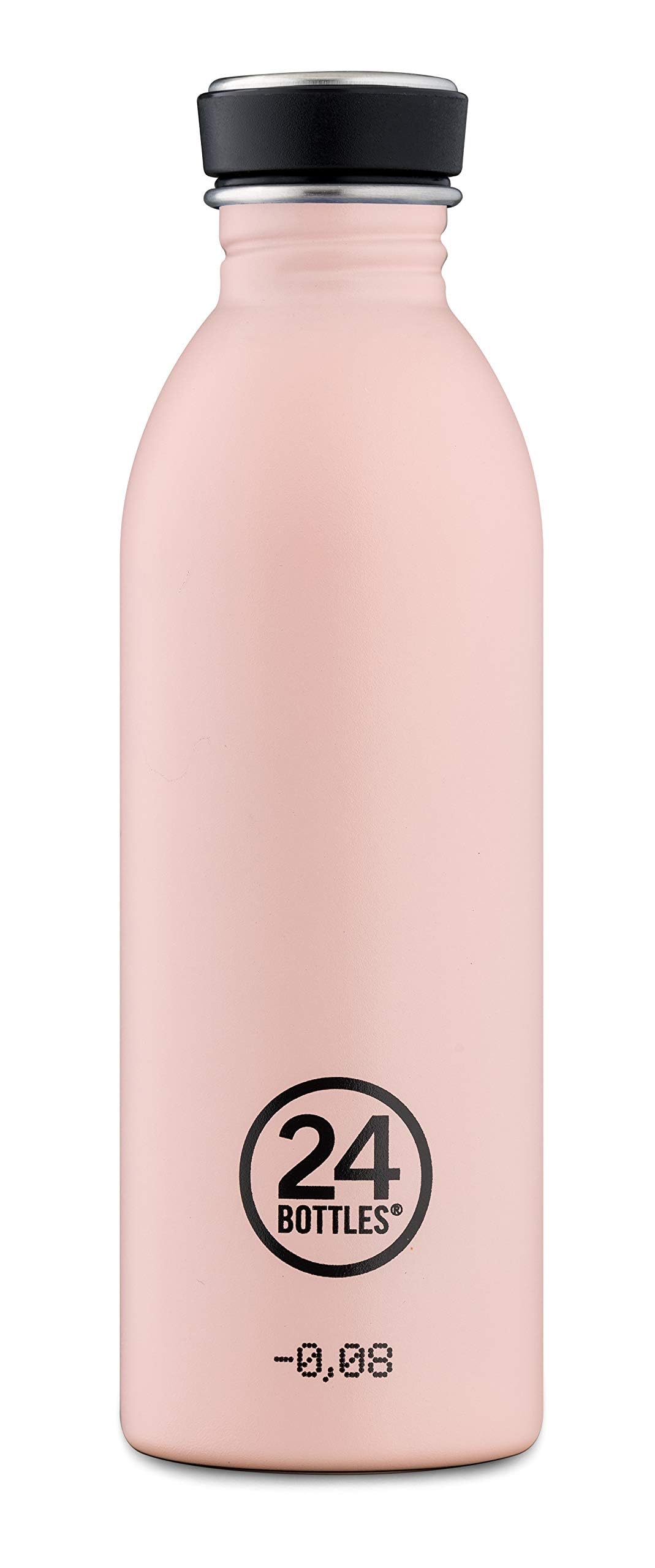 24BOTTLES Urban Bottle - Borraccia 500 ml Acciaio Inox, Bottiglia con Tappo 100% Ermetico Ultraleggera, Borraccia Palestra senza BPA, Borracce Ecologiche Design Italiano [NON Termica], Dusty Pink