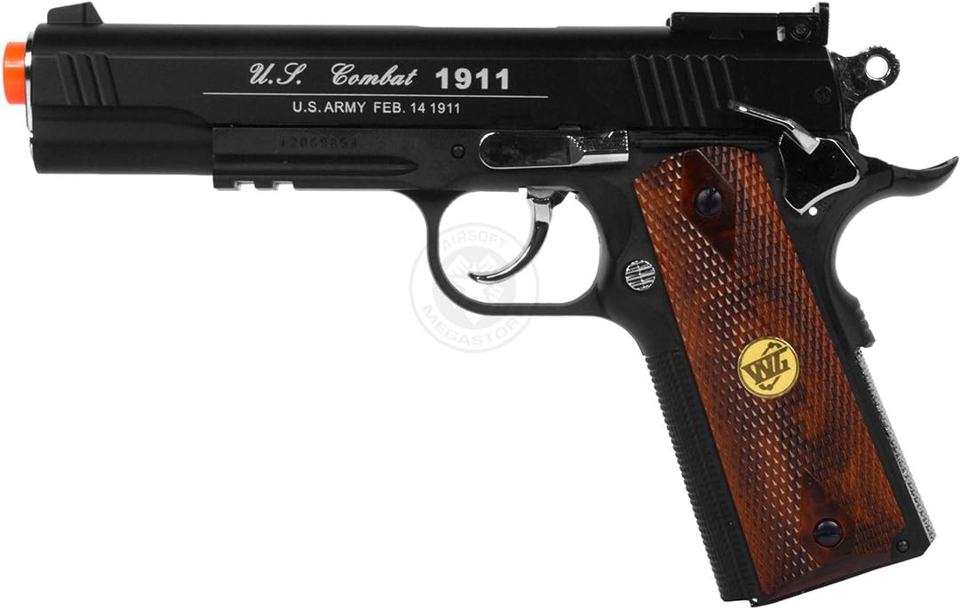500 fps wg full metal slide 1911 special combat high-powered co2 non blowback pistol(Airsoft Gun)