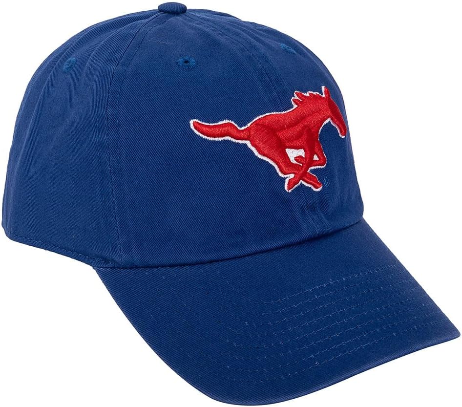 Desert Cactus Southern Methodist University Baseball Hat SMU Mustangs Brimmed Embroidered Cap Adjustable Cloth Strap Type A
