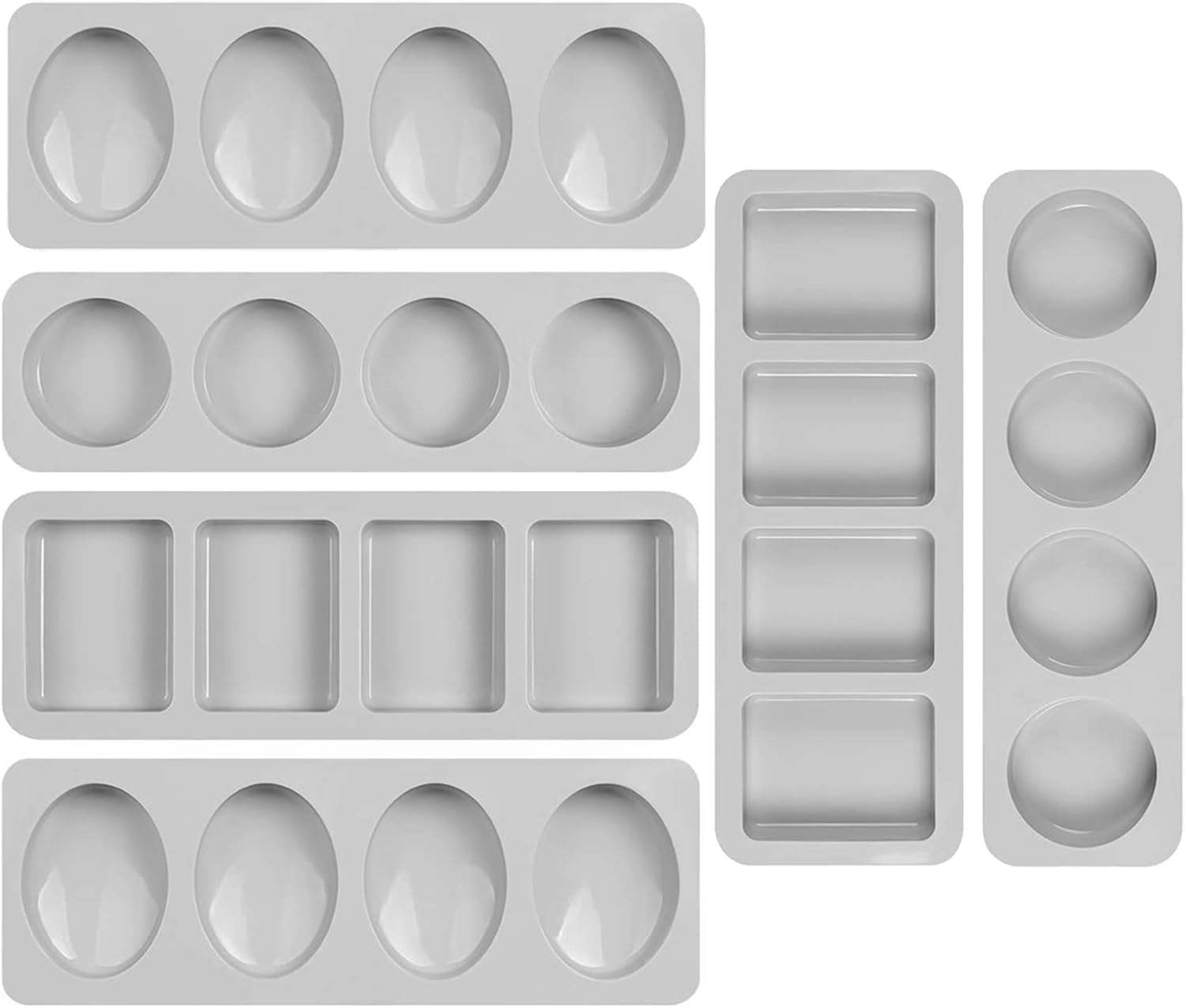 Tosnail 6 Pack Silicone Molds Baking Molds Soap Molds for