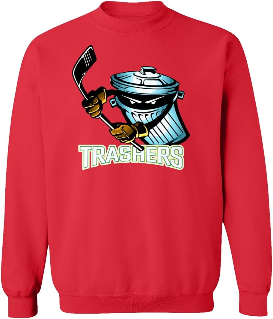 Danbury Ice Hockey Main Logo Unisex Sweatshirt Crewneck Sweater (Red, Large)