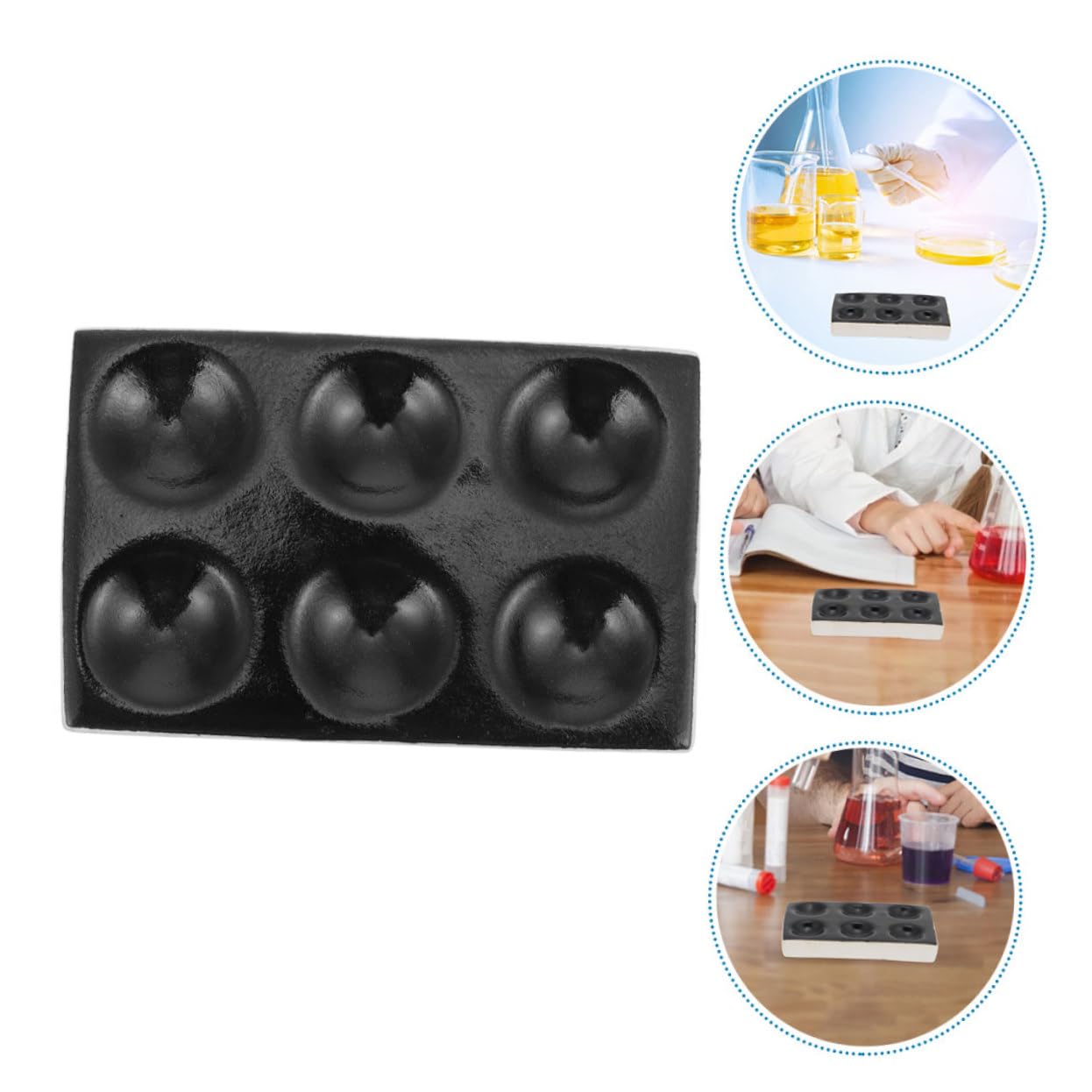 Gatuida 2 Pièces Panneau D'Expérimentation Plaque De Tache D'Expérimentation Scientifique Plaque De Réaction Ponctuelle De Tache D'Expérimentation Chimique De Réaction De