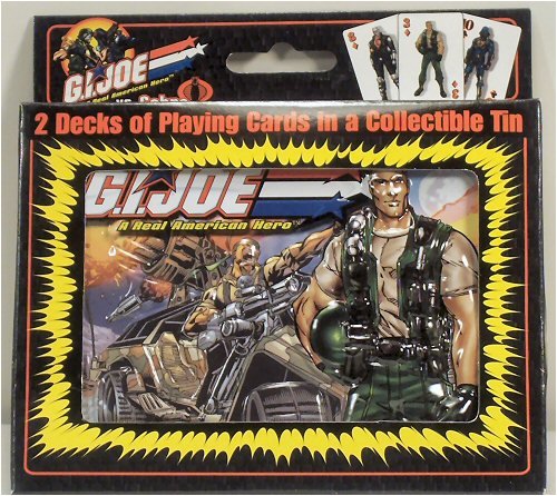 Hasbro G.I. Joe 2 Decks of Playing Cards in Collectible Tin image 2