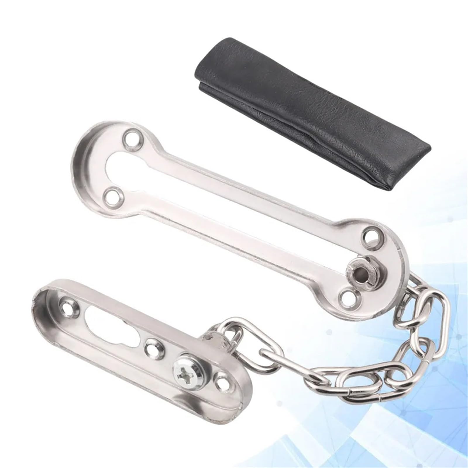 Sécurité De Serrure De Porte En Acier Inoxydable Argenté