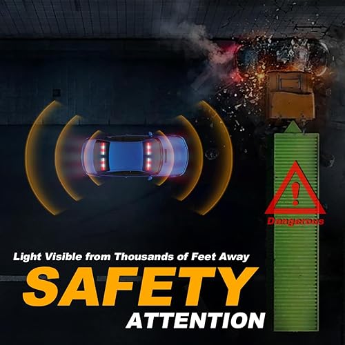 Miniatura 2 de LRTER Barra de luz 2 en 1 para asesor de tráfico, luz estroboscópica para parabrisas, visera estroboscópica de emergencia, luces intermitentes de