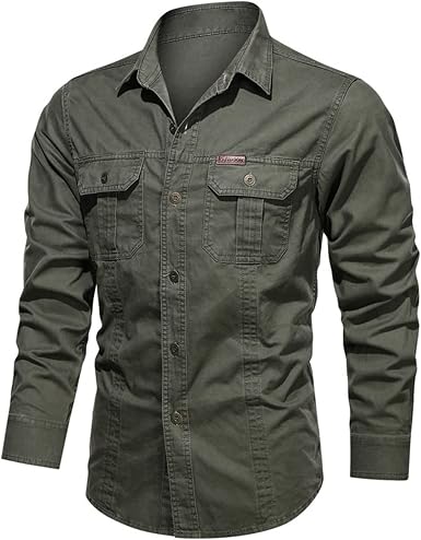 YZ-Henoeng Cotton Men's Shirts Solid 