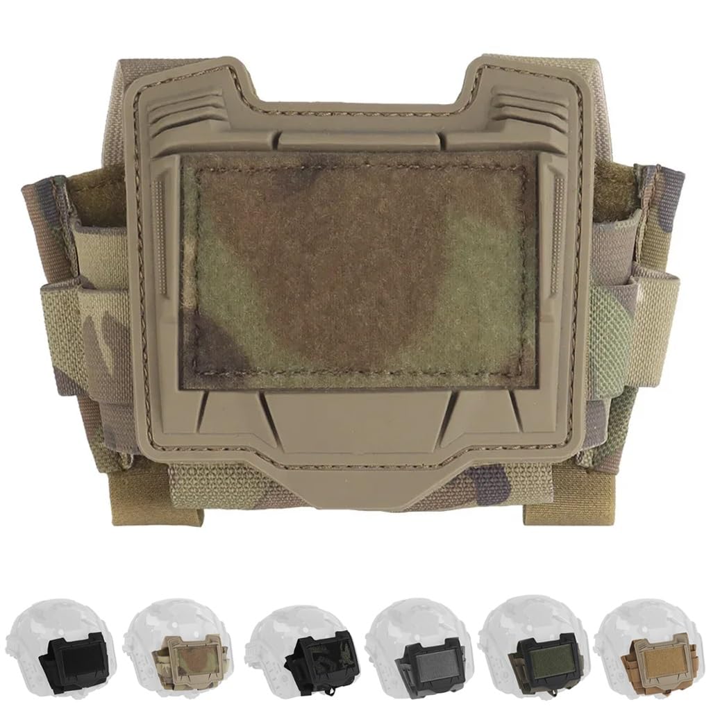 Wlxw Cp Airsoft Helmet Battery Pouch - 500D Nvg Power Pack | Pvs-31 Counterweight & Tactical Headlamp Storage For Ops-Core Helmets, Outdoor ＆ Sports, Hunting, Shooting(Cp)
