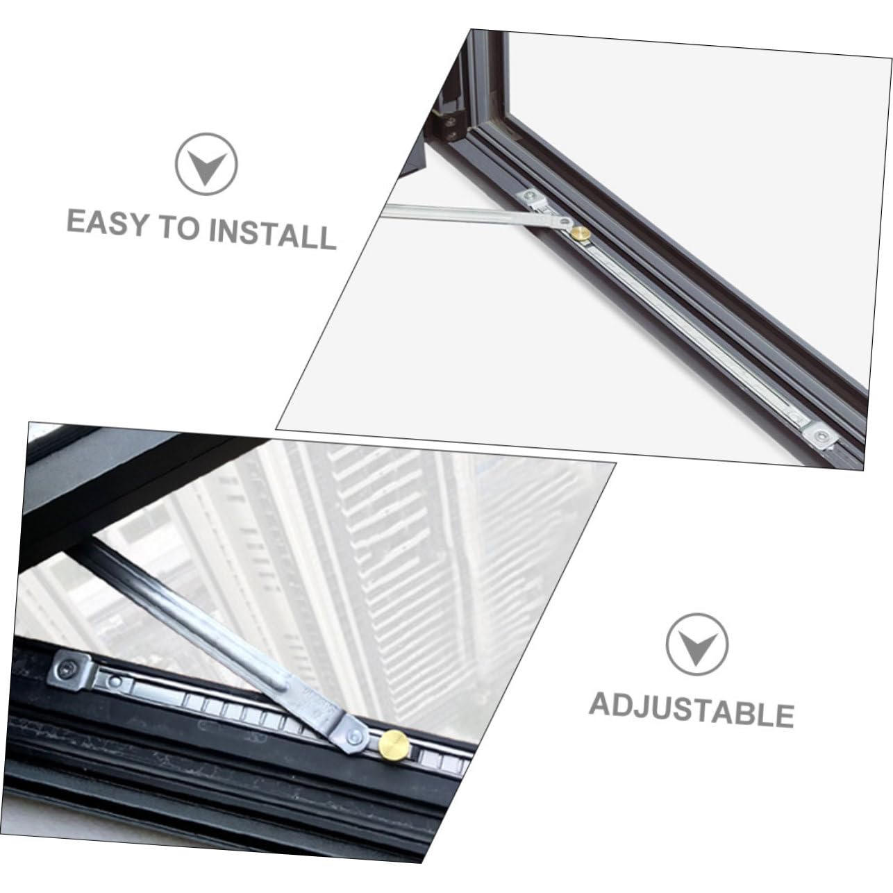 OSALADI 4piezas Barra De Seguridad para Ventanas Deslizantes Limitador De Apertura Sin Perforaciones La Seguridad De Ventanas y Puertas Instalación y Rápida