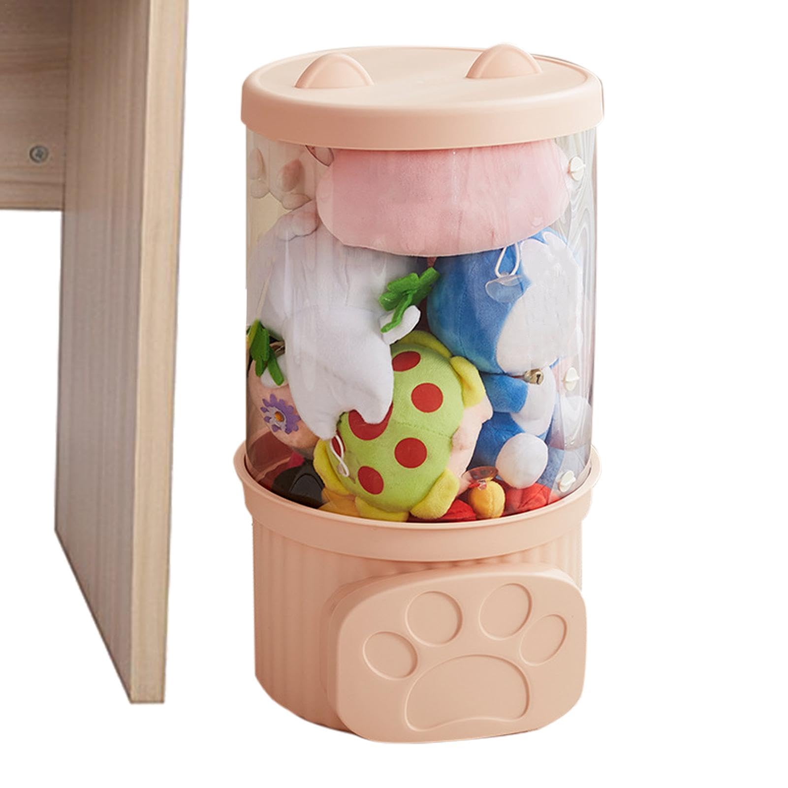 Solution stockage peluches grand format et bac transparent empilable