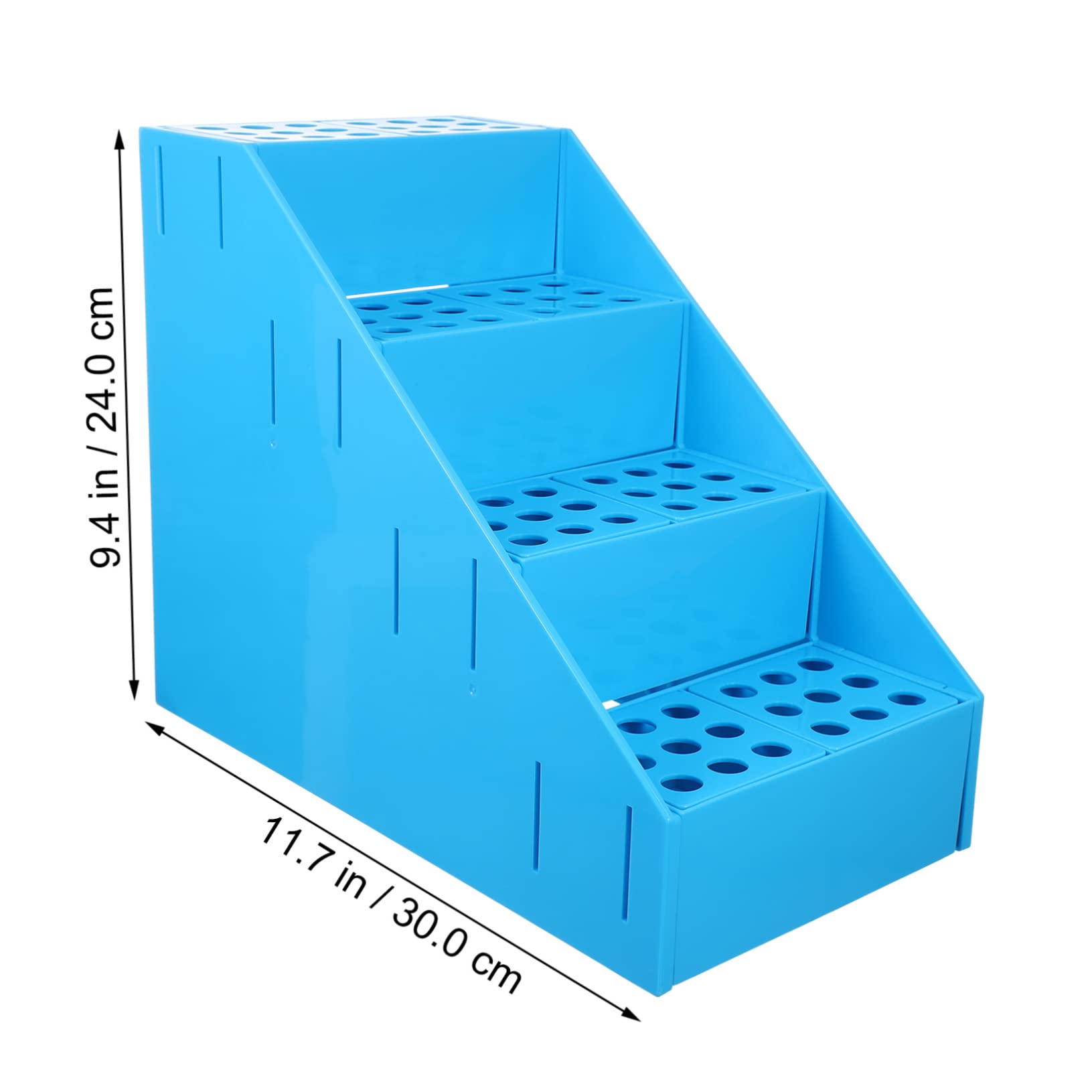 FUNOMOCYA Test Tube Holder Stand Capacity Detachable Plastic for Home School Labs