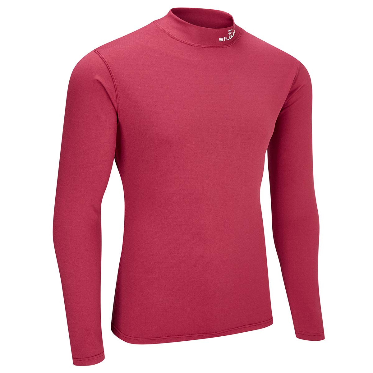 Stuburt Golf Urban Compression Fit Thermal Base Layer Top Shirt Men's, Burgundy, Medium