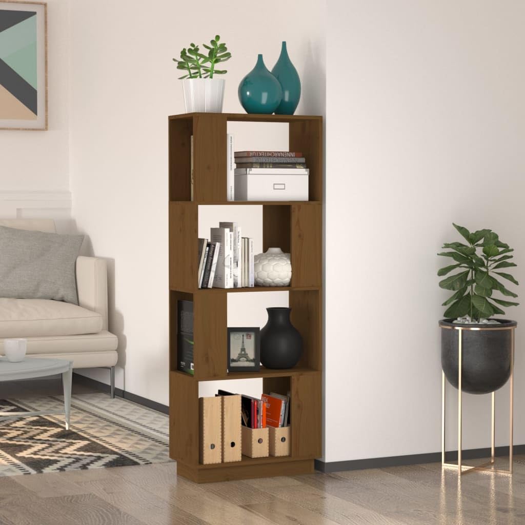 Estantería/divisor De Espacios Madera Maciza Pino 51x25x132 Cm Vidaxl