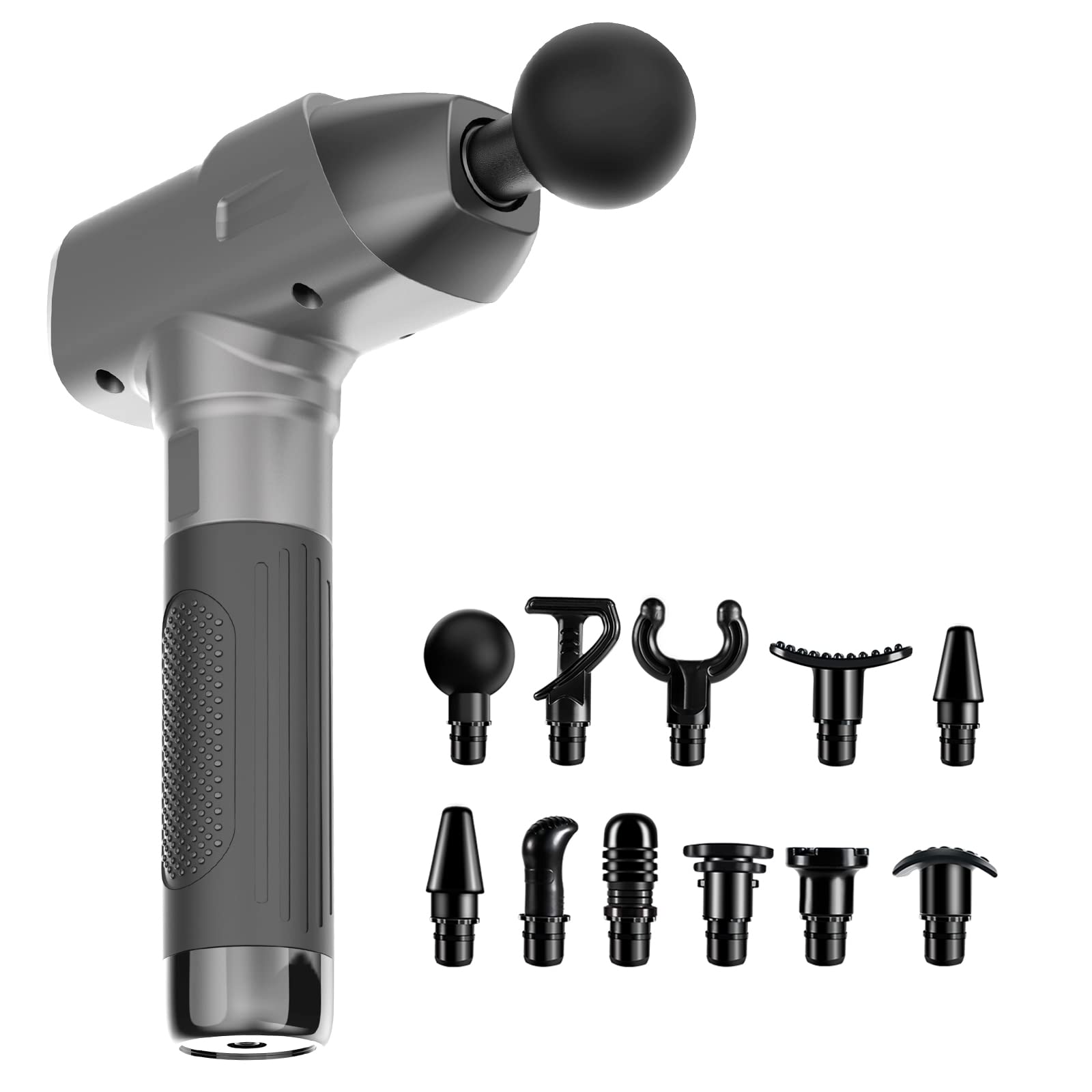 ORIbox Massage Gun Thorer Deep Tissue Percussion Muscle Massager Handheld Massage Gun for Athletes, Gray, Gun0001