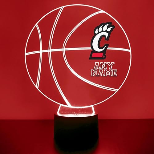 Miniatura 36 de Letrero LED personalizado de baloncesto de los Wolverines de la Universidad de Michigan, lámpara de luz nocturna con control remoto y nombre o