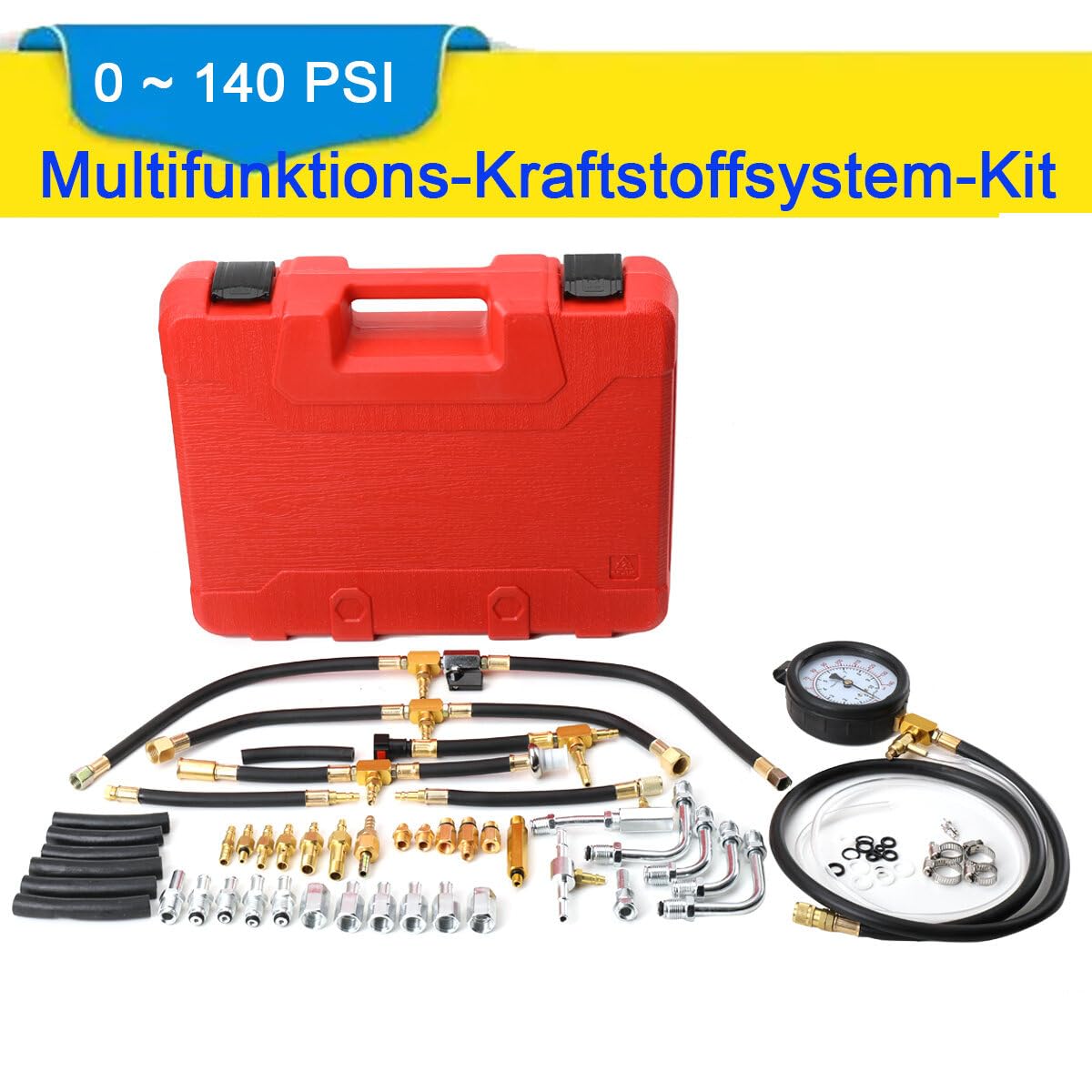 Kraftstoffdruckmesser Benzindruck Tester Benzindruckprüfer