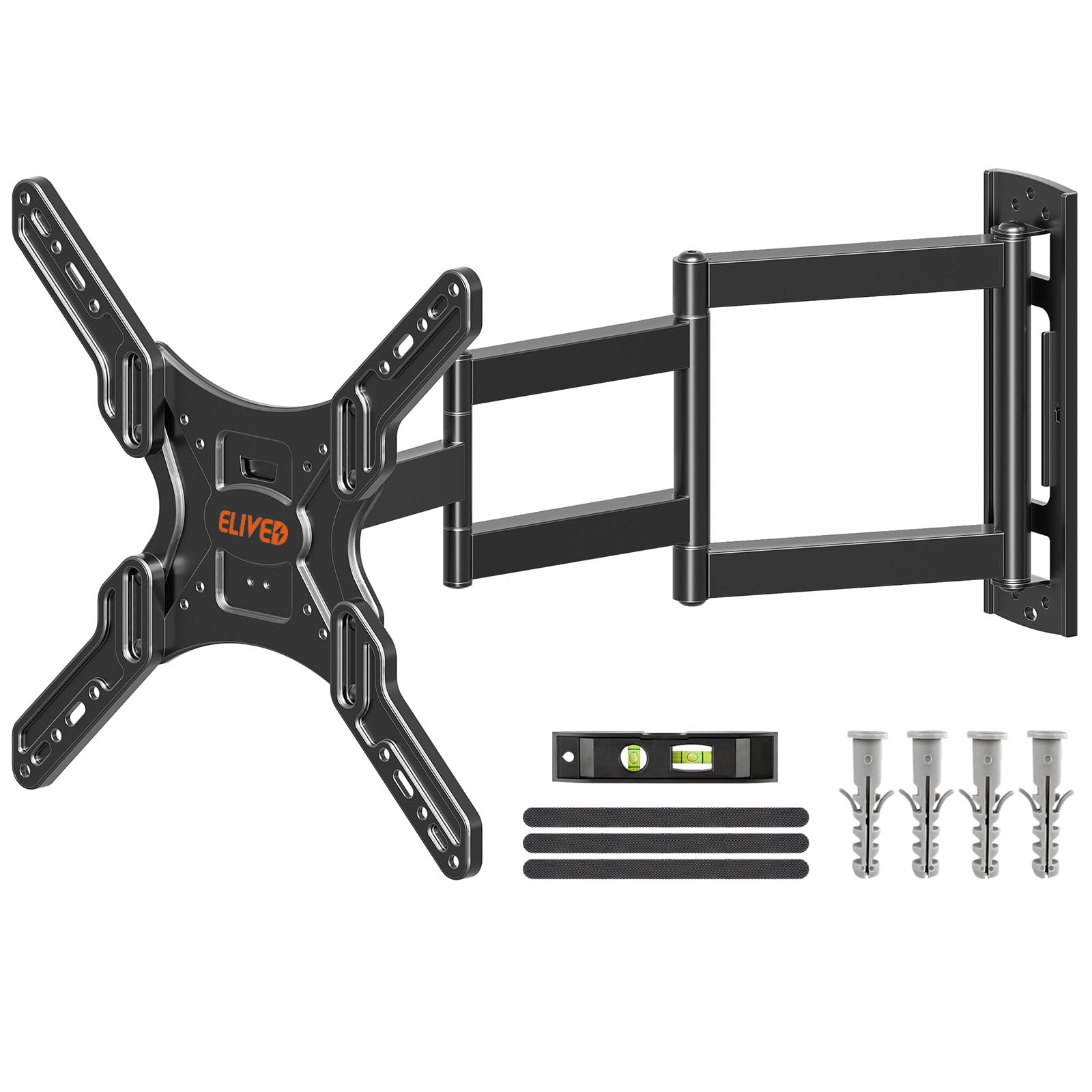 ELIVED Lang Arm TV Wandhalterung für die meisten 26-65 Zoll Fernseher, Eck TV Halterung Ausziehbar 950mm, Max. VESA 400x400mm, Hält bis zu 35KG, EV3018