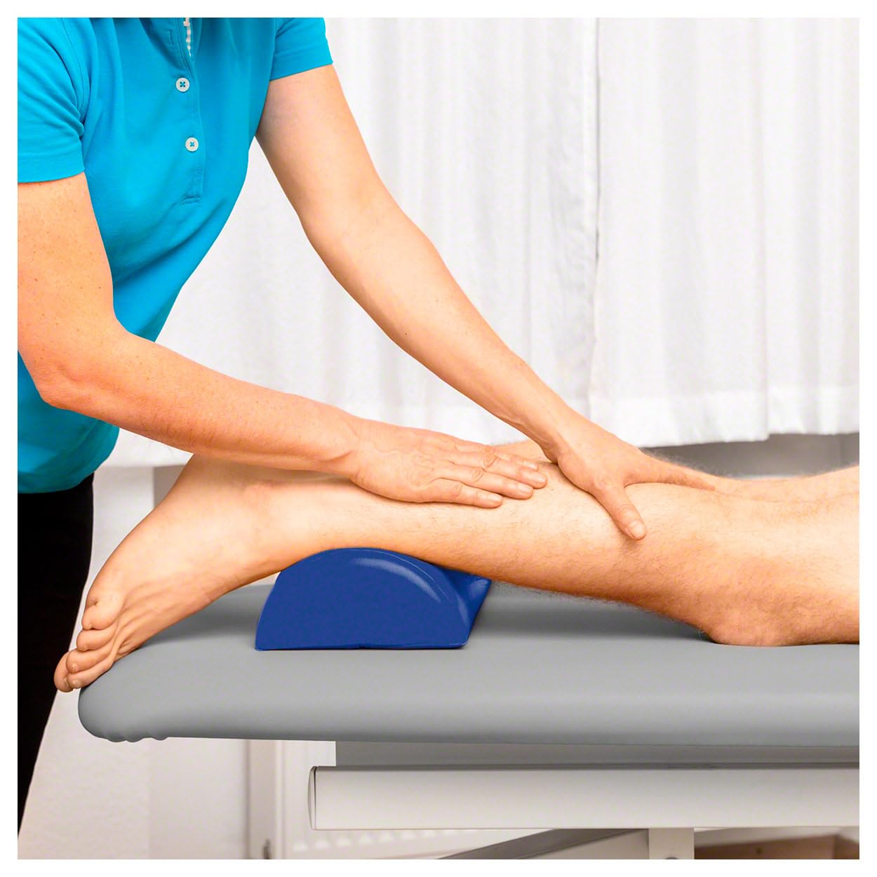 Sport-Tec Lagerungsrolle Lagerungskissen Knierolle Fitnessrolle für Massageliege 40x15x7,5 cm