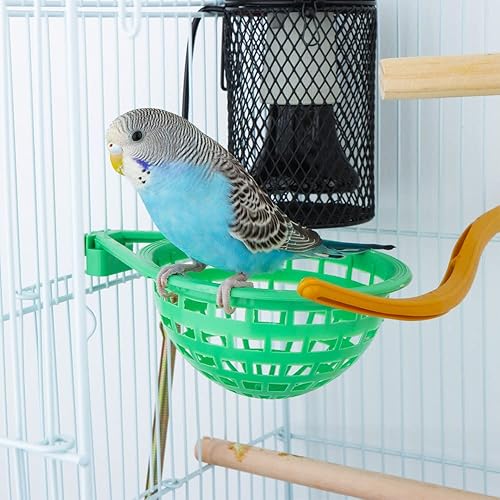 Miniatura 3 de Paquete de 6 pequeños de plástico para nido de pájaros, huevos canarios, para eclosionar en casa, loro de plástico, hueco para colgar, jaula de cría