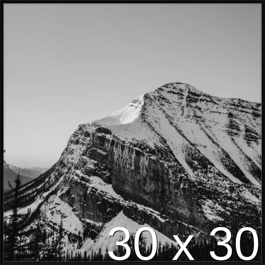 Frame It Easy 30 x 30 Gloss Black Metal Frame (Ashford)