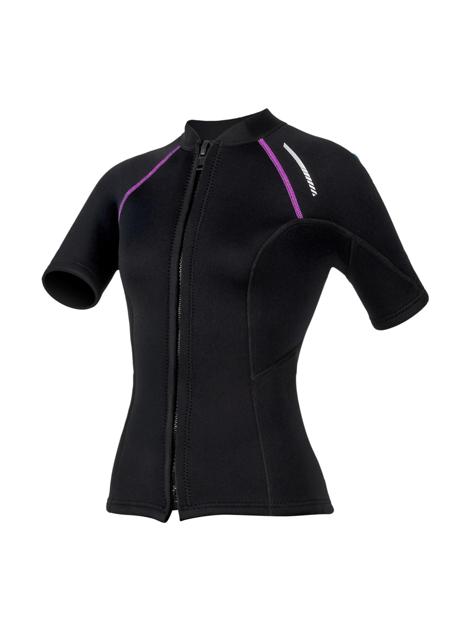 Chaqueta de neopreno para mujer, chaqueta de buceo de 1,5 mm, con cremallera, traje de neopreno superior para buceo, surf, snorkeling, natación