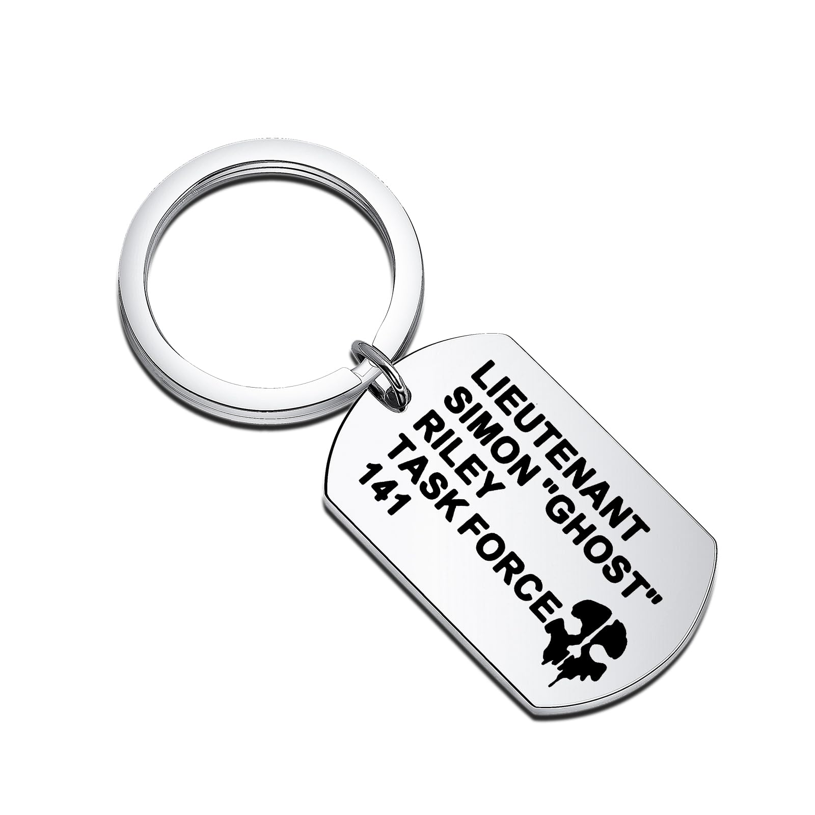 BLEOUK Video Game Keychain Funny Video Jewelry Present Mordern Ghost Series Gaming Gift Warzone Game Lover Gifts