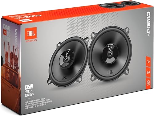Miniatura 5 de JBL Club 54F - Altavoz de coche bidireccional de 5-14" (130mm), 45W RMS, pico de 135W, sensibilidad ( 2.83 V) 91dB, respuesta de frecuencia 75Hz -